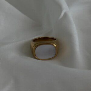 Chunky Square Stainless Steel Ring